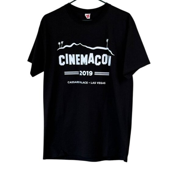 Hanes "Cinemacon 2019" Promotional Short Sleeve Tee Black Size M NWOT - Picture 1 of 6